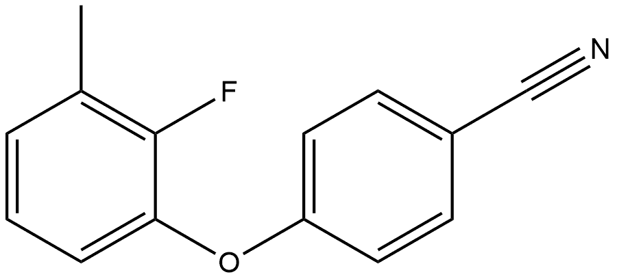 4-(2-Fluoro-3-methylphenoxy)benzonitrile 结构式