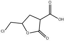 3-furancarboxylic acid, 5-(chloromethyl)tetrahydro-2-oxo- 结构式