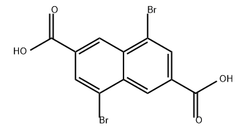 4,8-二溴-2,6-萘二甲酸 结构式