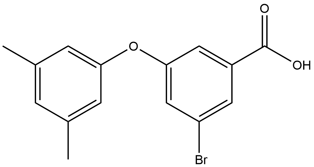 3-Bromo-5-(3,5-dimethylphenoxy)benzoic acid 结构式