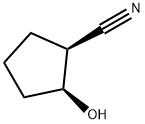 Cyclopentanecarbonitrile, 2-hydroxy-, (1S,2S)- 结构式