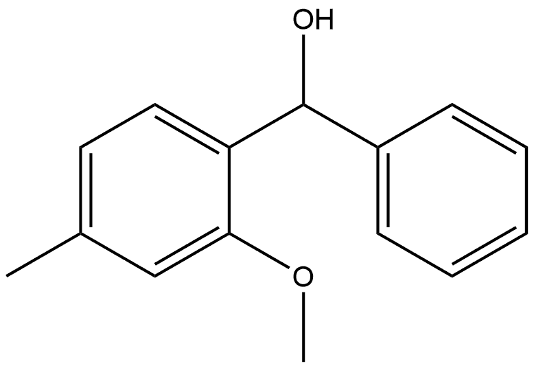 (2-methoxy-4-methylphenyl)(phenyl)methanol 结构式