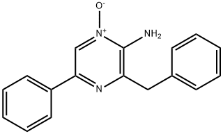2-Pyrazinamine, 5-phenyl-3-(phenylmethyl)-, 1-oxide 结构式
