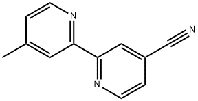 4'-甲基-[2,2'-联吡啶]-4-甲腈 结构式