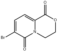 7-溴-1H,3H,4H,6H-吡啶并[2,1-C][1,4]噁嗪-1,6-二酮 结构式