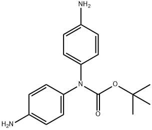 Carbamic acid, N,N-bis(4-aminophenyl)-, 1,1-dimethylethyl ester 结构式