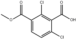 2,6-二氯-3-(甲氧羰基)苯甲酸 结构式