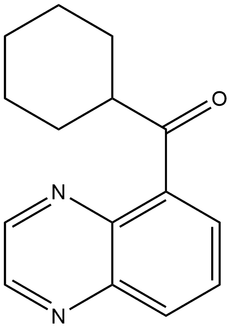 Cyclohexyl-5-quinoxalinylmethanone 结构式