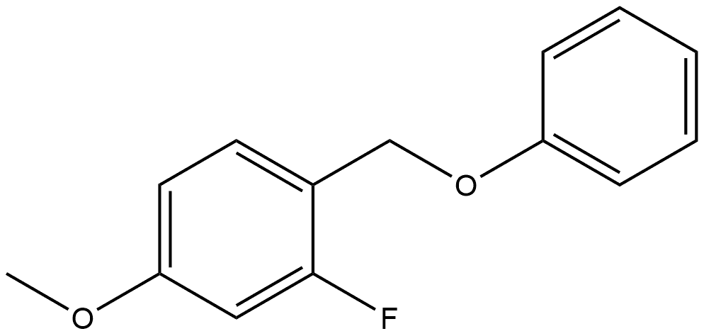 2-Fluoro-4-methoxy-1-(phenoxymethyl)benzene 结构式