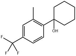 1-(2-methyl-4-(trifluoromethyl)phenyl)cyclohexanol 结构式