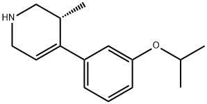 (R)-4-(3-异丙氧基苯基)-3-甲基-1,2,3,6-四氢吡啶 结构式