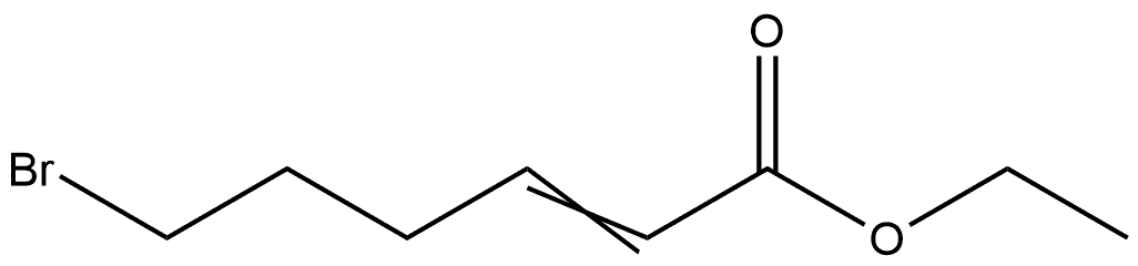 6-溴-2-己烯酸乙酯 结构式