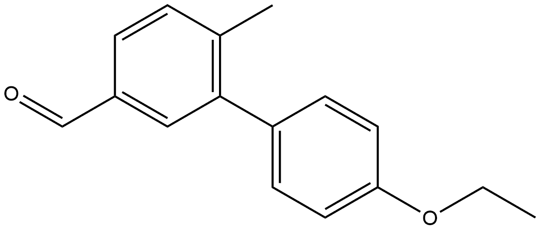 4'-Ethoxy-6-methyl[1,1'-biphenyl]-3-carboxaldehyde 结构式