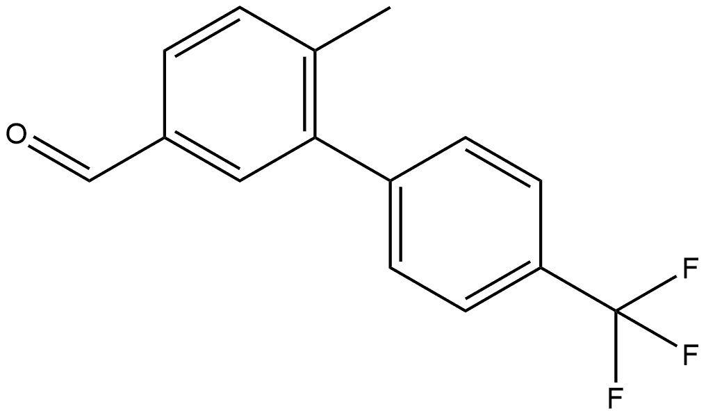 6-Methyl-4'-(trifluoromethyl)[1,1'-biphenyl]-3-carboxaldehyde 结构式