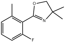 Oxazole, 2-(2-fluoro-6-methylphenyl)-4,5-dihydro-4,4-dimethyl- 结构式