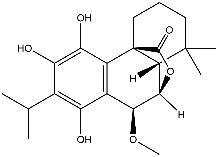 化合物 14-HYDROXY-7-O-METHYLROSMANOL 结构式