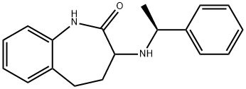 2H-1-Benzazepin-2-one, 1,3,4,5-tetrahydro-3-[[(1S)-1-phenylethyl]amino]- 结构式