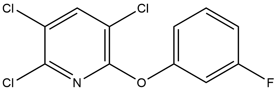 2,3,5-Trichloro-6-(3-fluorophenoxy)pyridine 结构式