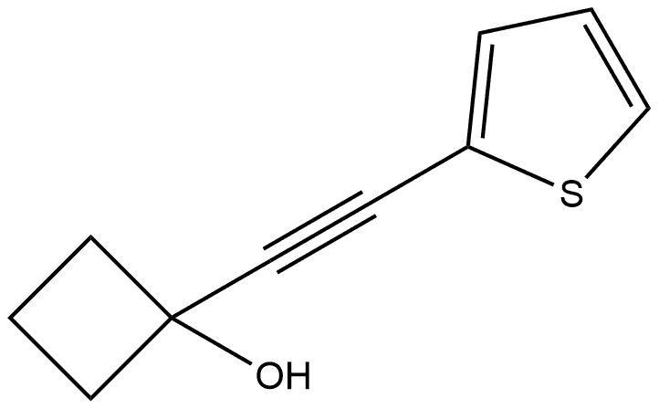 1-(thiophen-2-ylethynyl)cyclobutanol 结构式