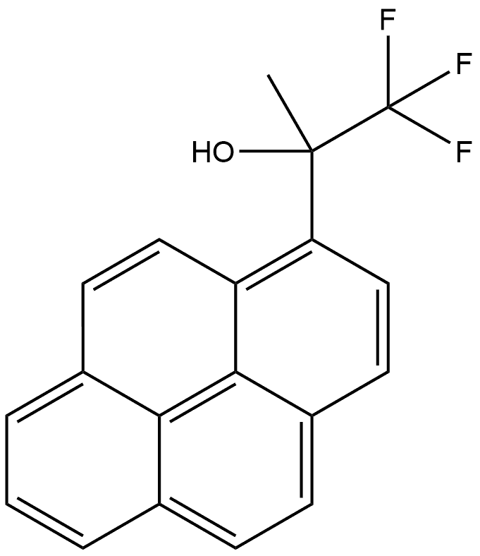 1-Pyrenemethanol, α-methyl-α-(trifluoromethyl)- 结构式