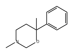 2H-1,3-Oxazine, tetrahydro-3,6-dimethyl-6-phenyl- 结构式