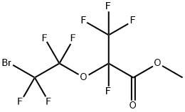 Methyl 2-(2-bromotetrafluoroethoxy)tetrafluoropropionate 结构式