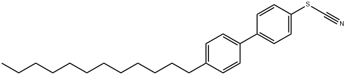 4'-Dodecylbiphenyl-4-yl thiocyanate 结构式