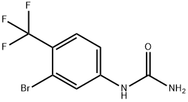 3-Bromo-4-(trifluoromethyl)phenylurea 结构式