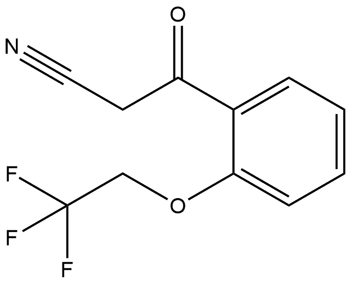 2-(2,2,2-Trifluoroethoxy)benzoylacetonitrile 结构式