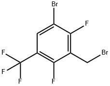 3-Bromo-2,6-difluoro-5-(trifluoromethyl)benzyl bromide 结构式