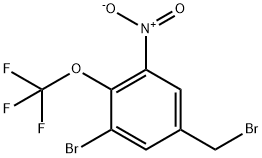 3-Bromo-5-nitro-4-(trifluoromethoxy)benzyl bromide 结构式