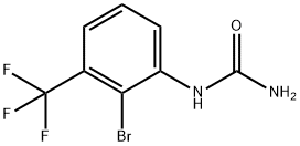 2-Bromo-3-(trifluoromethyl)phenylurea 结构式