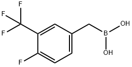 Boronic acid, B-[[4-fluoro-3-(trifluoromethyl)phenyl]methyl]- 结构式