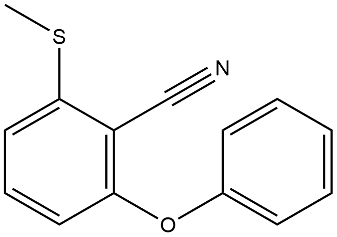 2-(Methylthio)-6-phenoxybenzonitrile 结构式