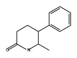 6-甲基-5-苯基哌啶-2-酮 结构式