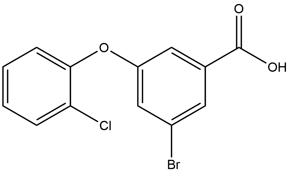 Benzoic acid, 3-bromo-5-(2-chlorophenoxy)- 结构式