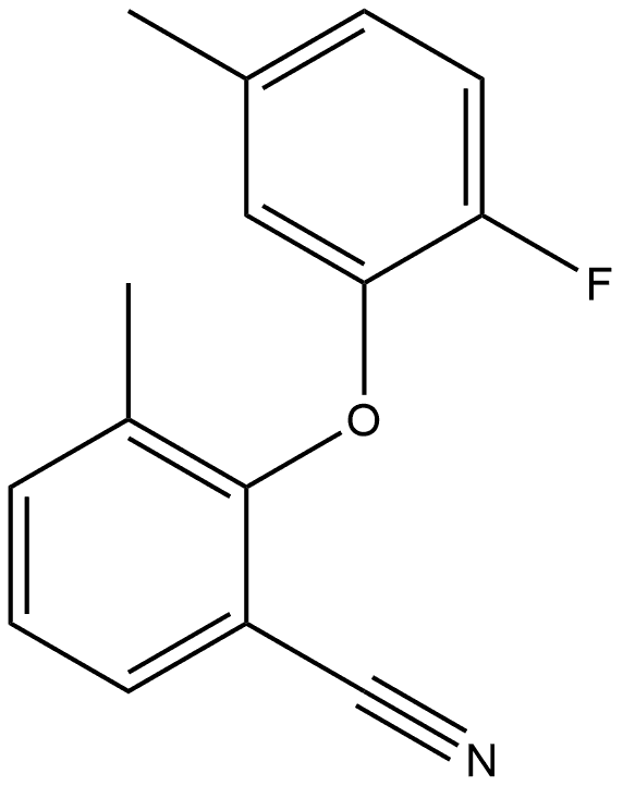 2-(2-Fluoro-5-methylphenoxy)-3-methylbenzonitrile 结构式