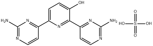 3-Pyridinol, 2,6-bis(2-amino-4-pyrimidinyl)-, sulfate (1:1) 结构式