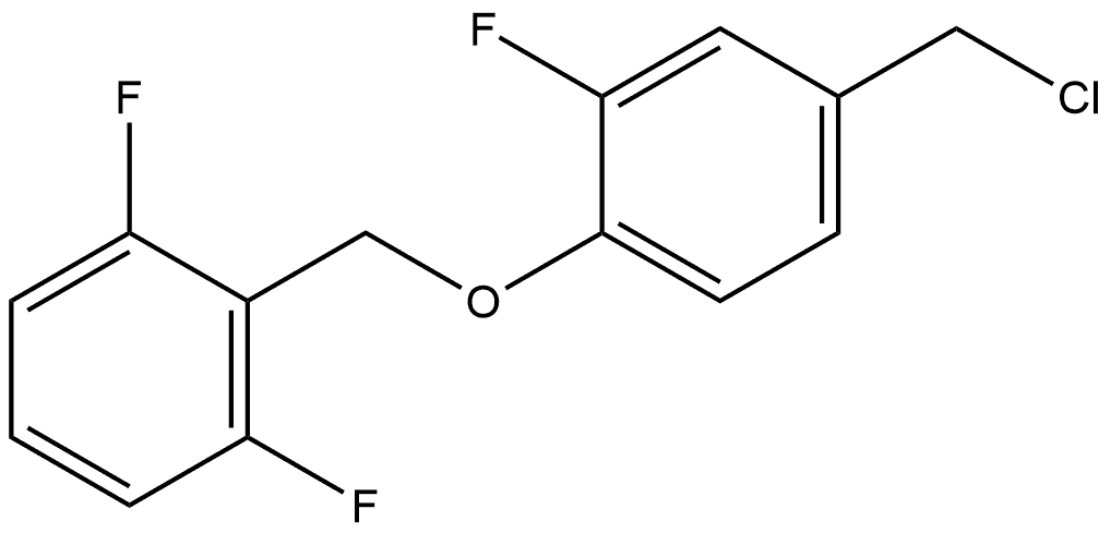 2-[[4-(Chloromethyl)-2-fluorophenoxy]methyl]-1,3-difluorobenzene 结构式