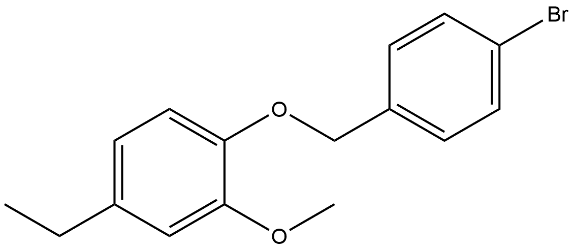 1-[(4-Bromophenyl)methoxy]-4-ethyl-2-methoxybenzene 结构式