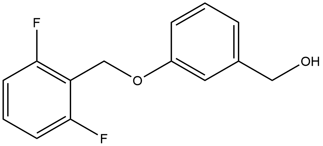 3-[(2,6-Difluorophenyl)methoxy]benzenemethanol 结构式