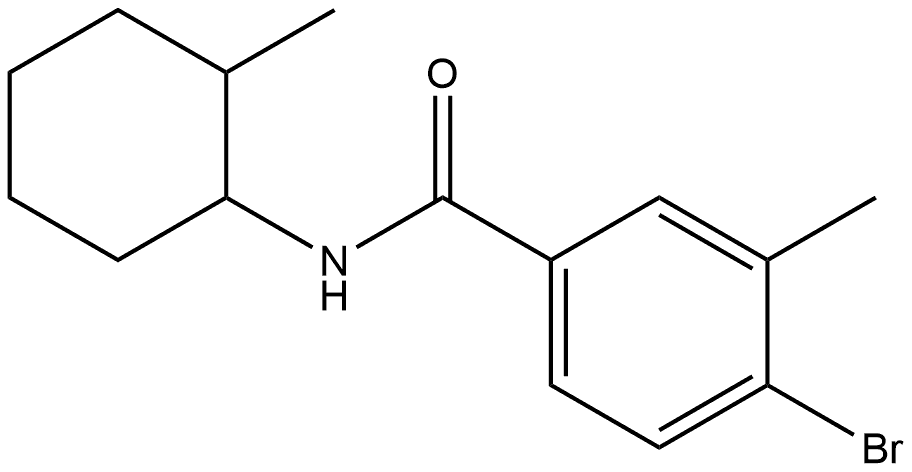 4-Bromo-3-methyl-N-(2-methylcyclohexyl)benzamide 结构式