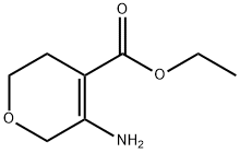 5-氨基-3,6-二氢2H-吡喃-4-羧酸乙酯 结构式