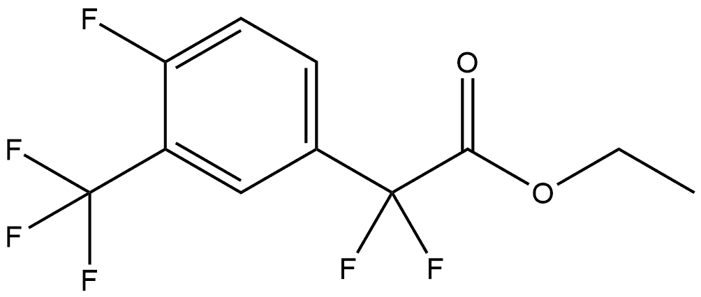 Ethyl α,α,4-trifluoro-3-(trifluoromethyl)benzeneacetate 结构式