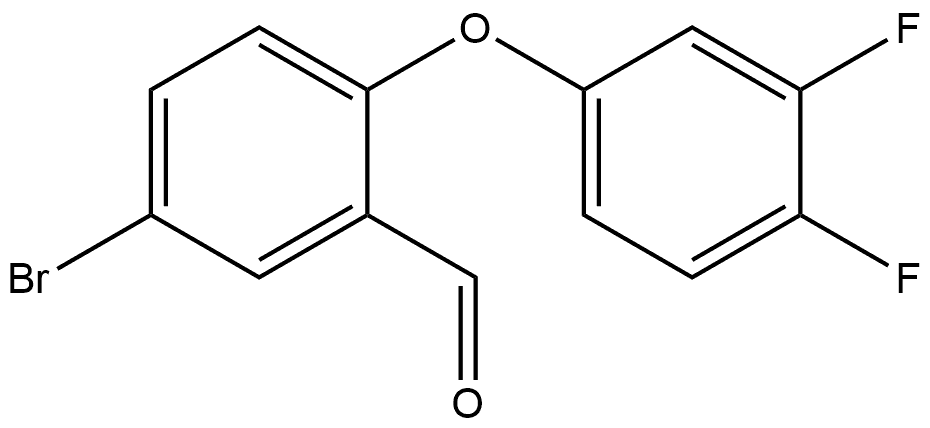 5-Bromo-2-(3,4-difluorophenoxy)benzaldehyde 结构式