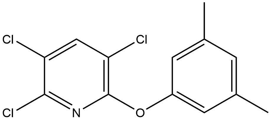 2,3,5-Trichloro-6-(3,5-dimethylphenoxy)pyridine 结构式