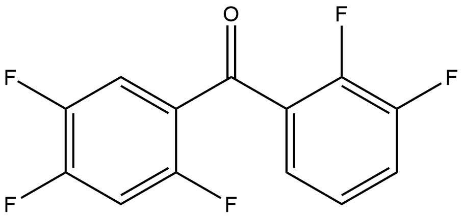 (2,3-Difluorophenyl)(2,4,5-trifluorophenyl)methanone 结构式