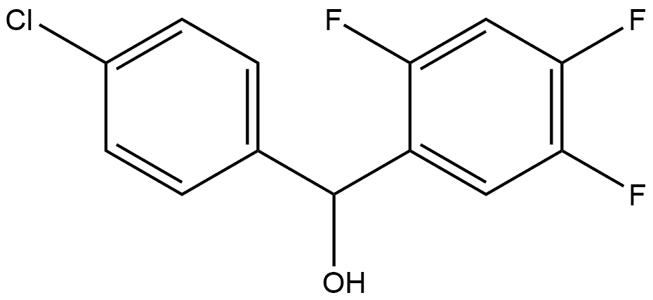 α-(4-Chlorophenyl)-2,4,5-trifluorobenzenemethanol 结构式