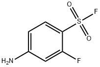 4-氨基-2-氟苯-1-磺酰氟 结构式
