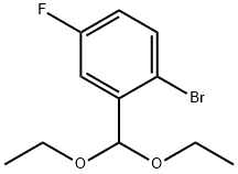 1-bromo-2-(diethoxymethyl)-4-fluorobenzene 结构式